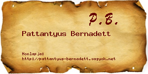 Pattantyus Bernadett névjegykártya